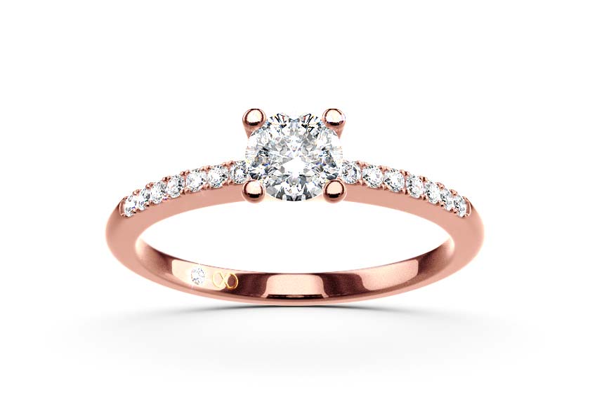 rose gold - round - poliert