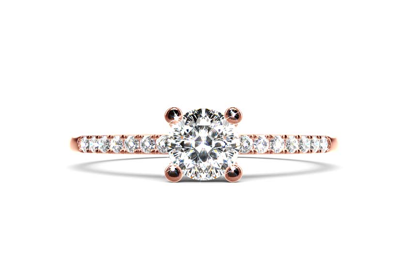 rose gold - round - poliert