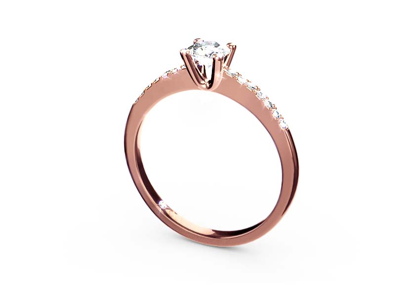 rose gold - round - poliert