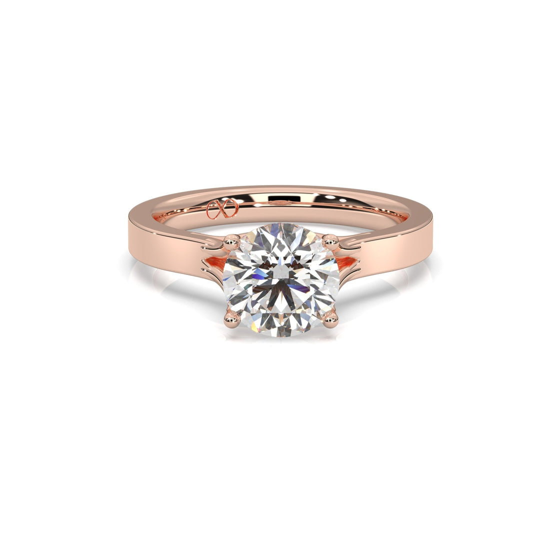 rose gold - round - poliert