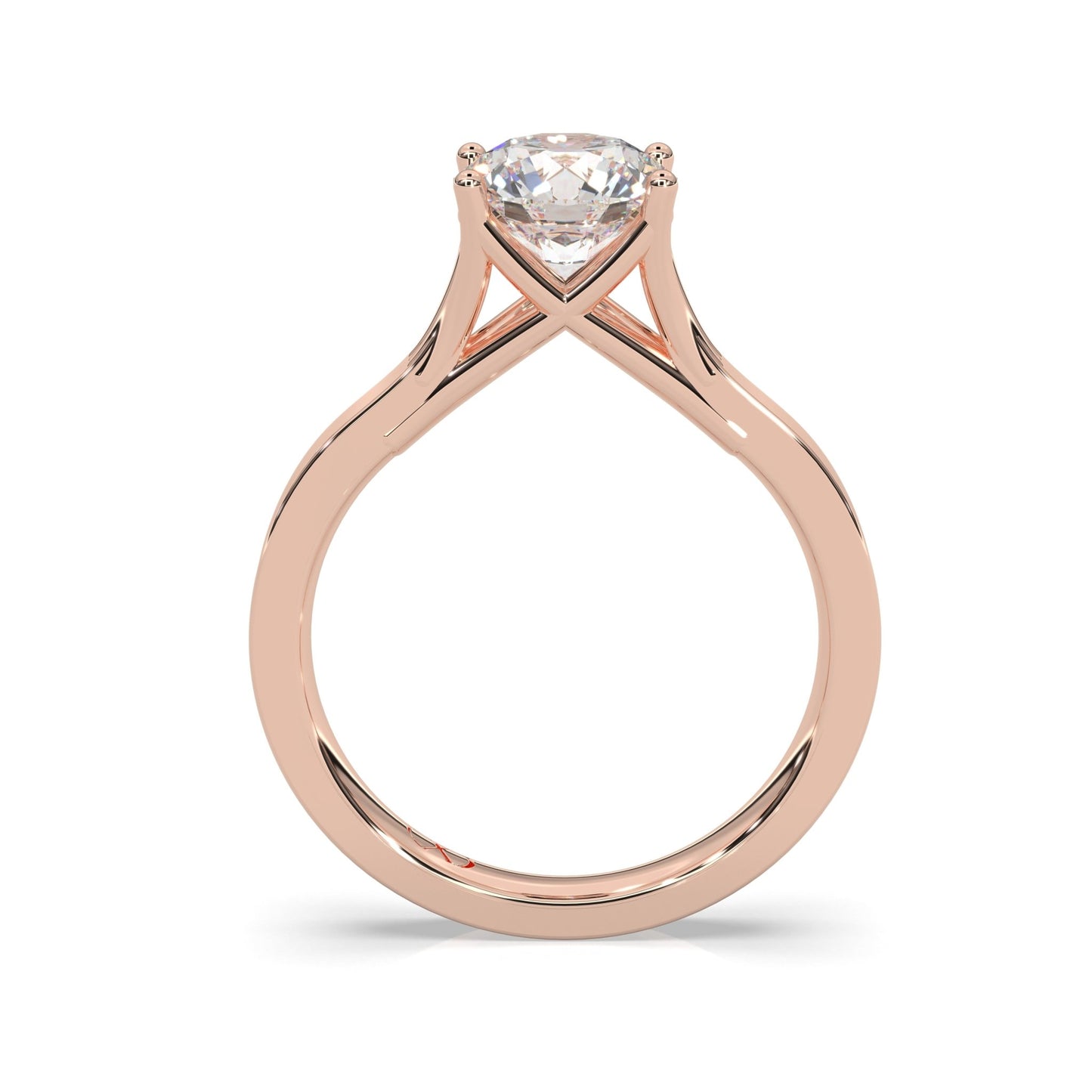 rose gold - round - poliert