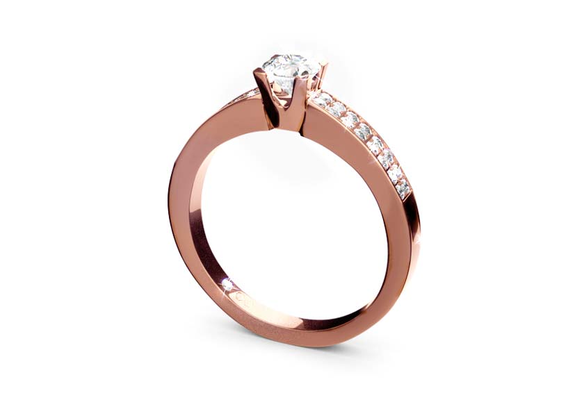 rose gold - round - poliert