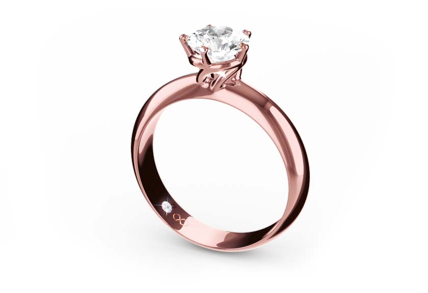 rose gold - round - poliert