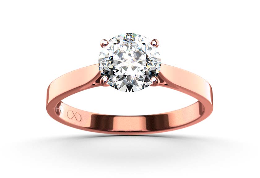 rose gold - round - poliert