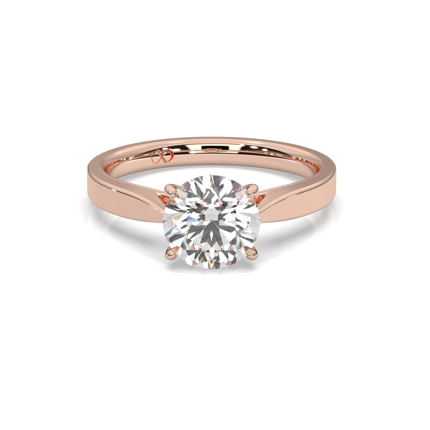 rose gold - round - poliert