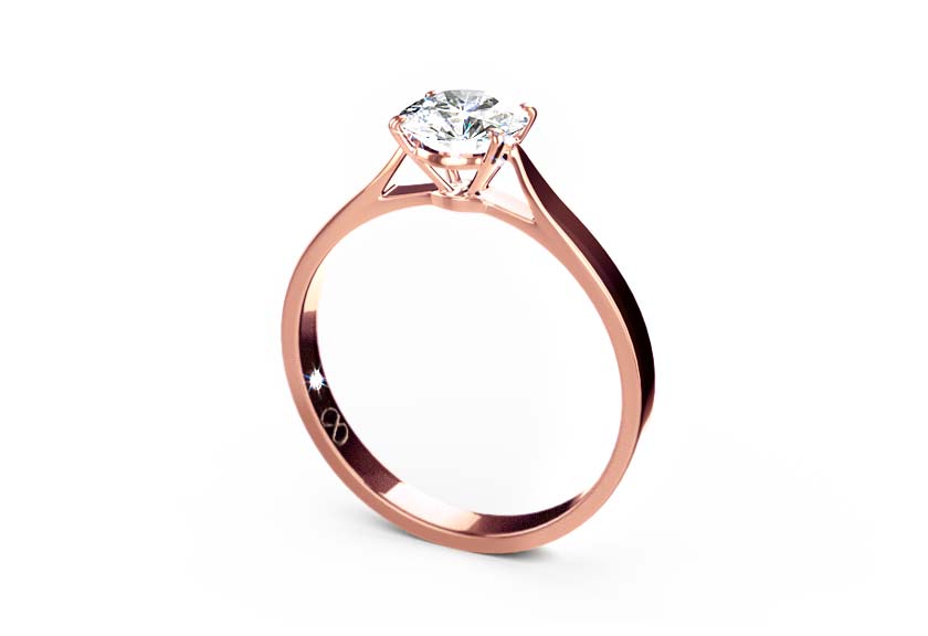 rose gold - round - poliert