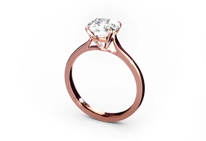 rose gold - round - poliert