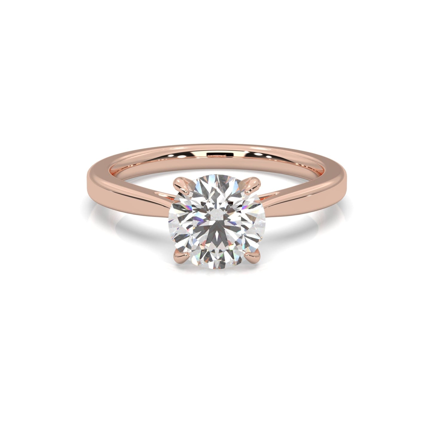 rose gold - round - poliert