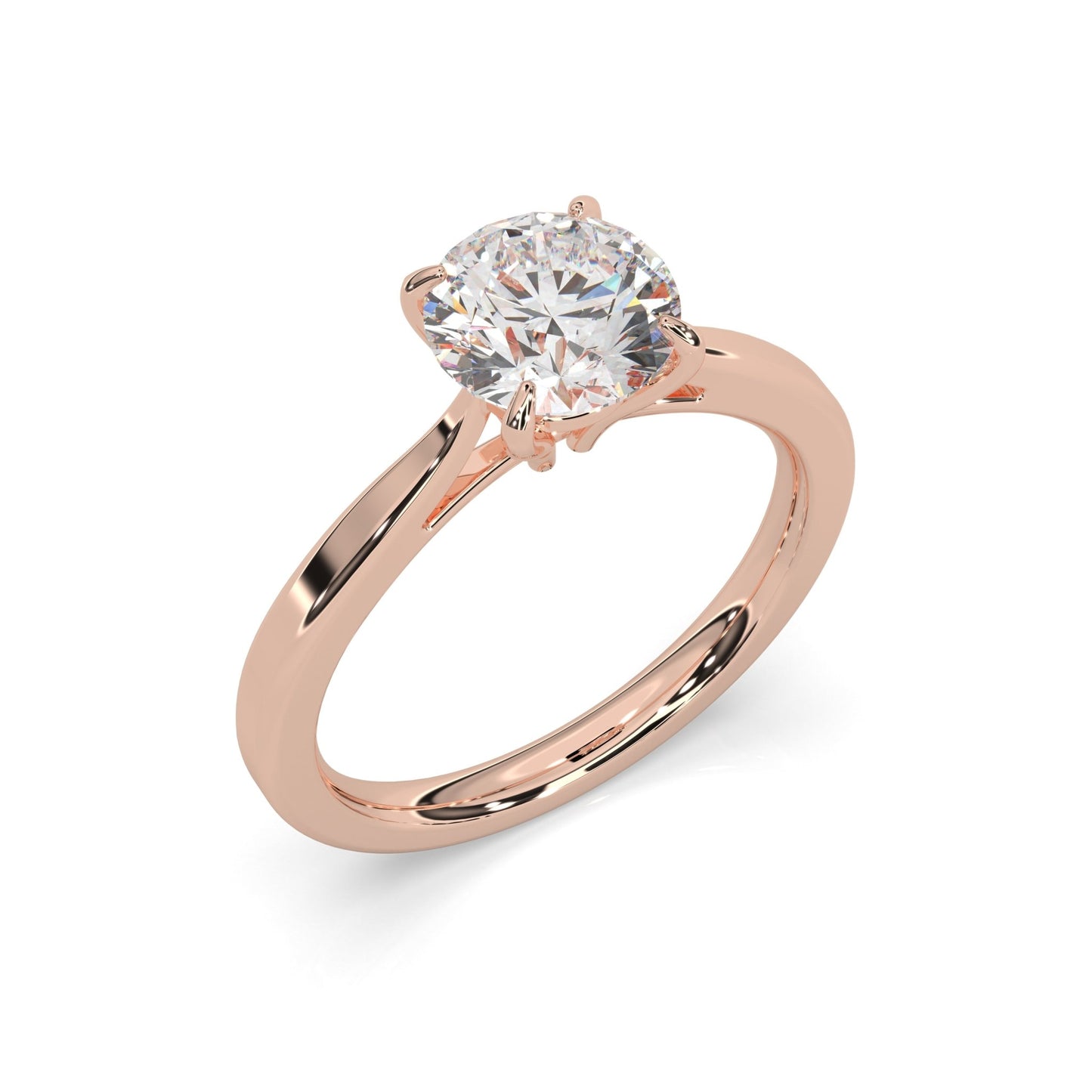 rose gold - round - poliert