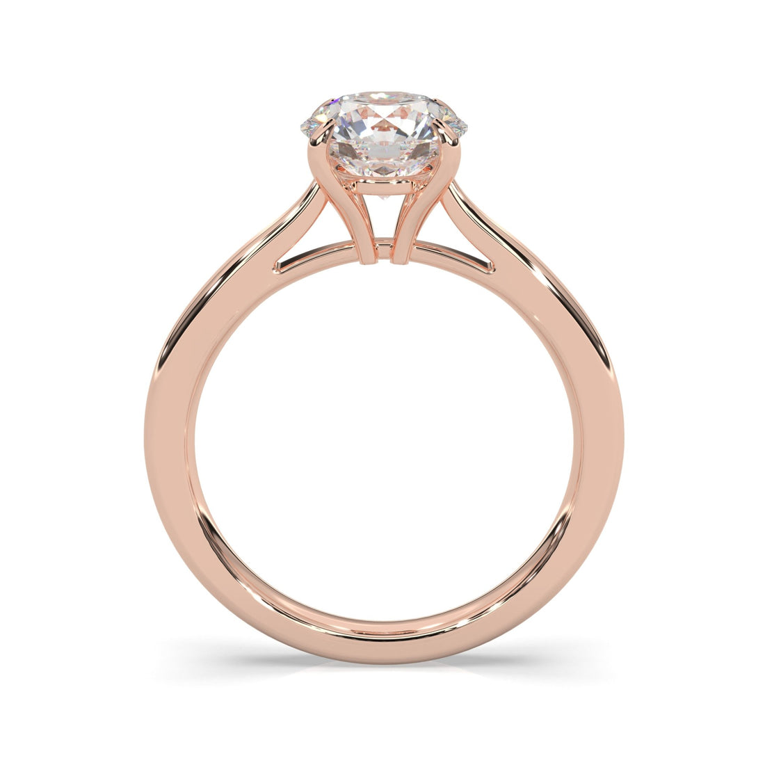 rose gold - round - poliert