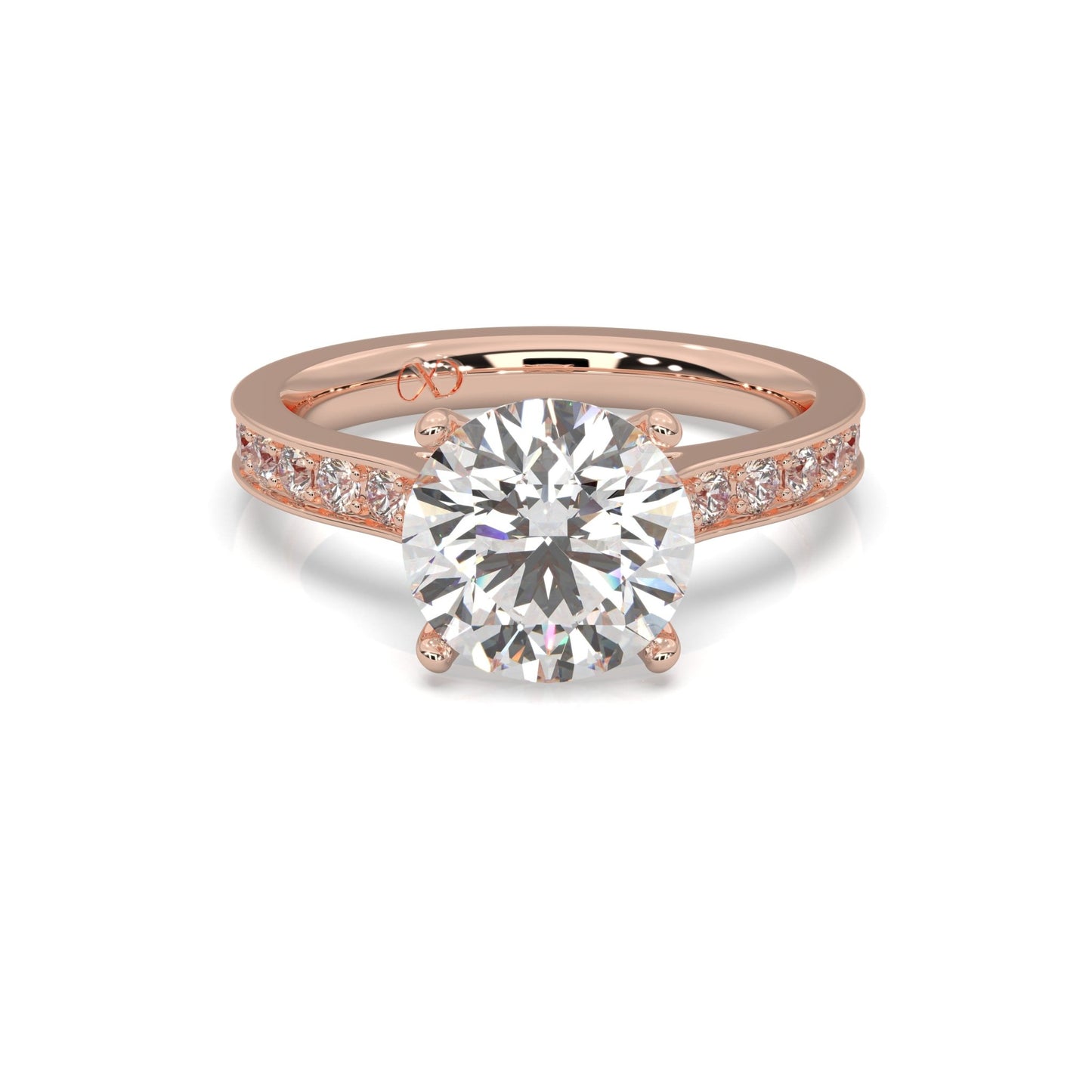 rose gold - round - poliert