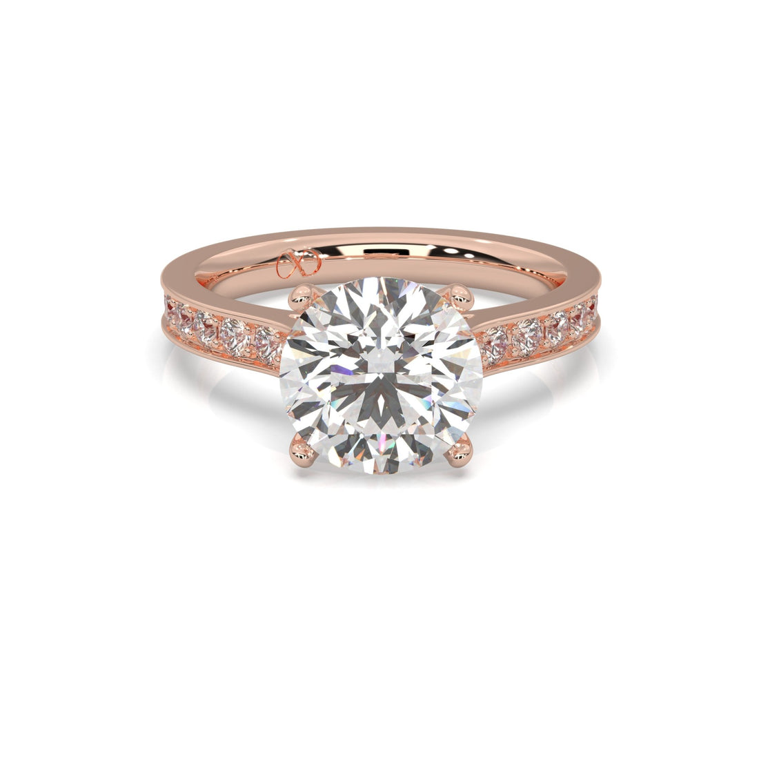 rose gold - round - poliert