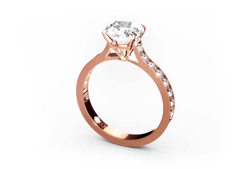 rose gold - round - poliert