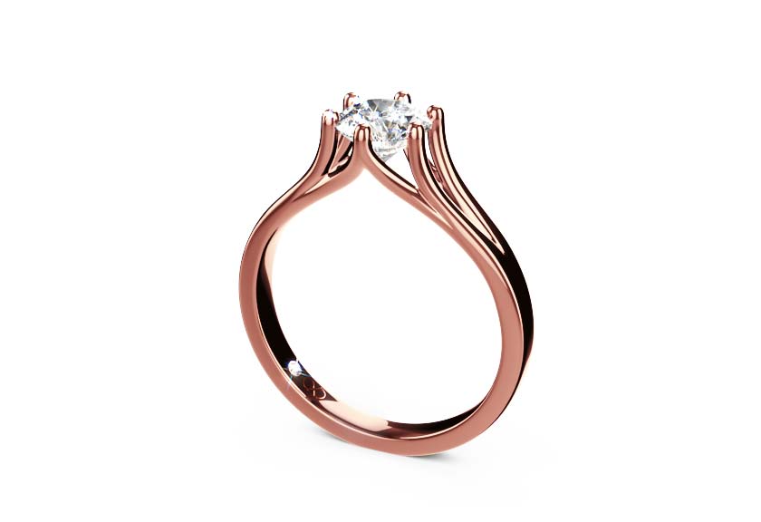 rose gold - round - poliert