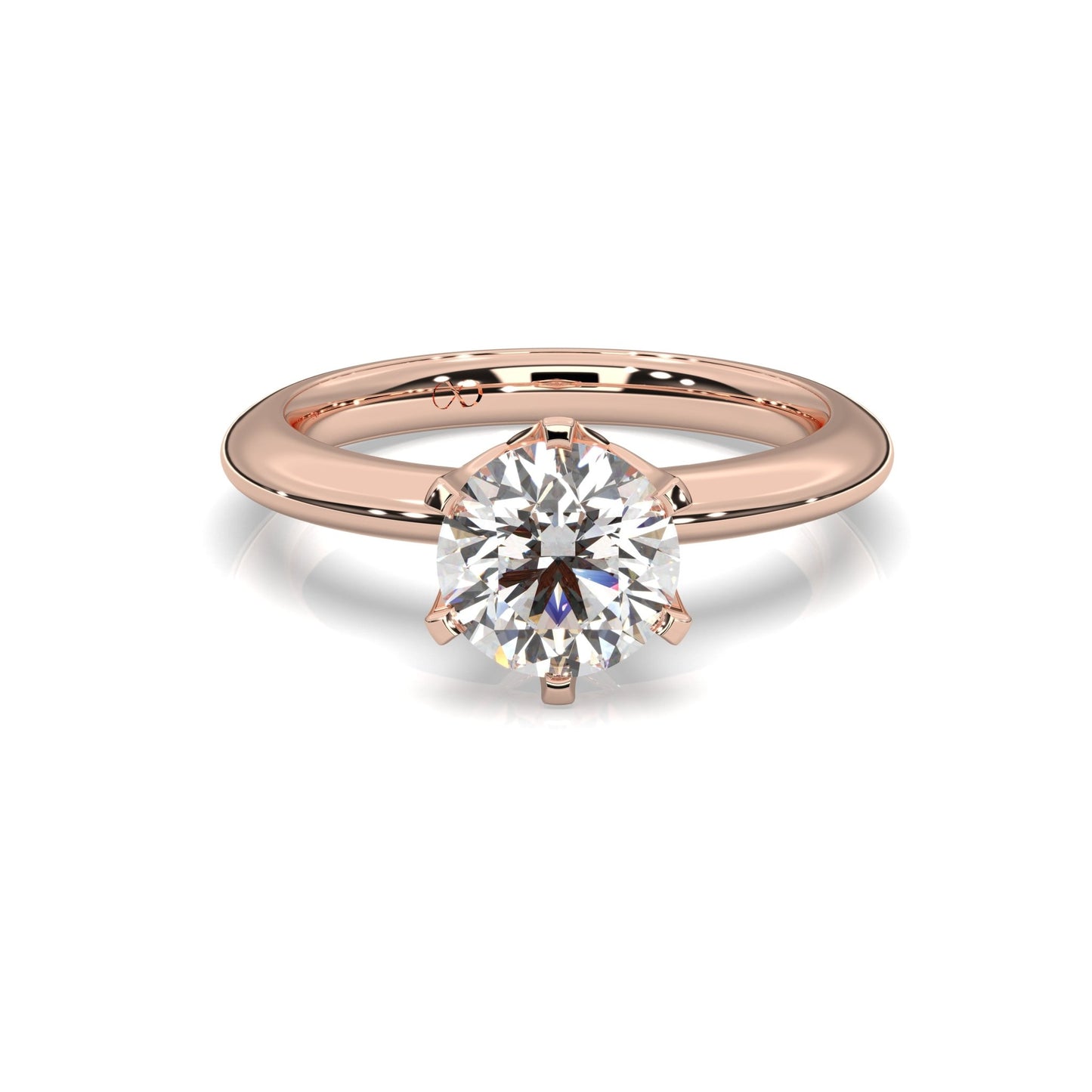 rose gold - round - poliert