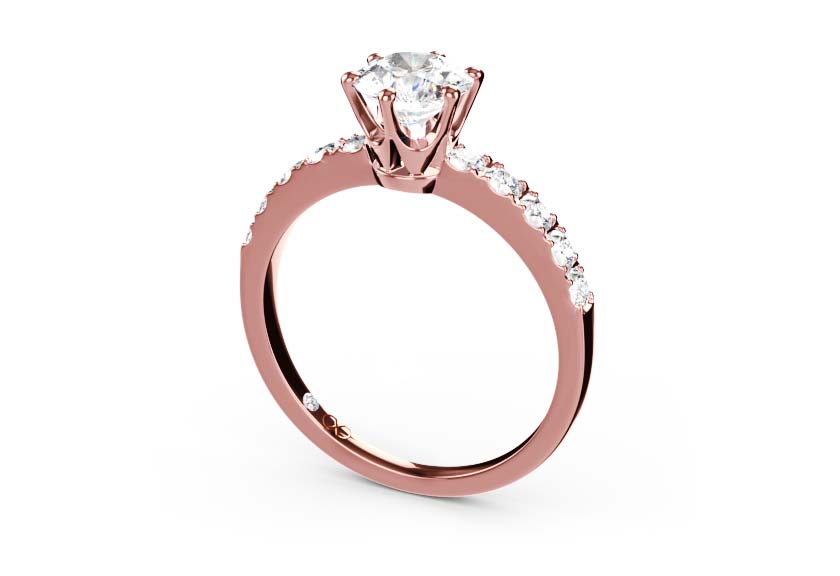 rose gold - round - poliert