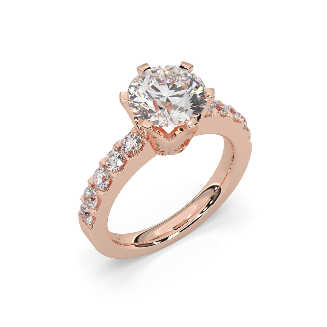 rose gold - round - poliert