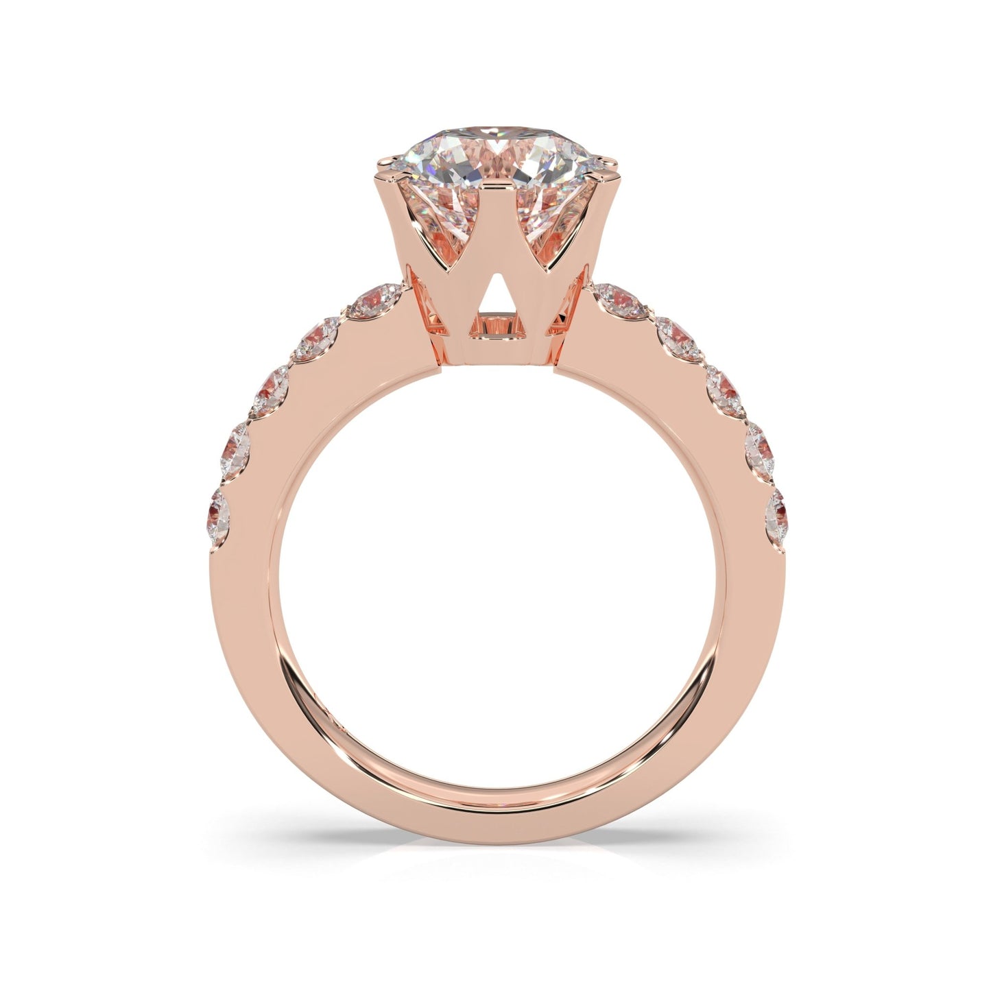 rose gold - round - poliert