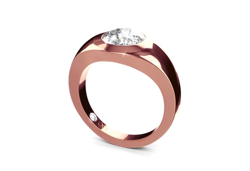 rose gold - round - poliert