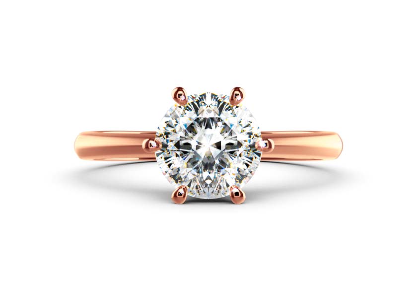 rose gold - round - mattiert