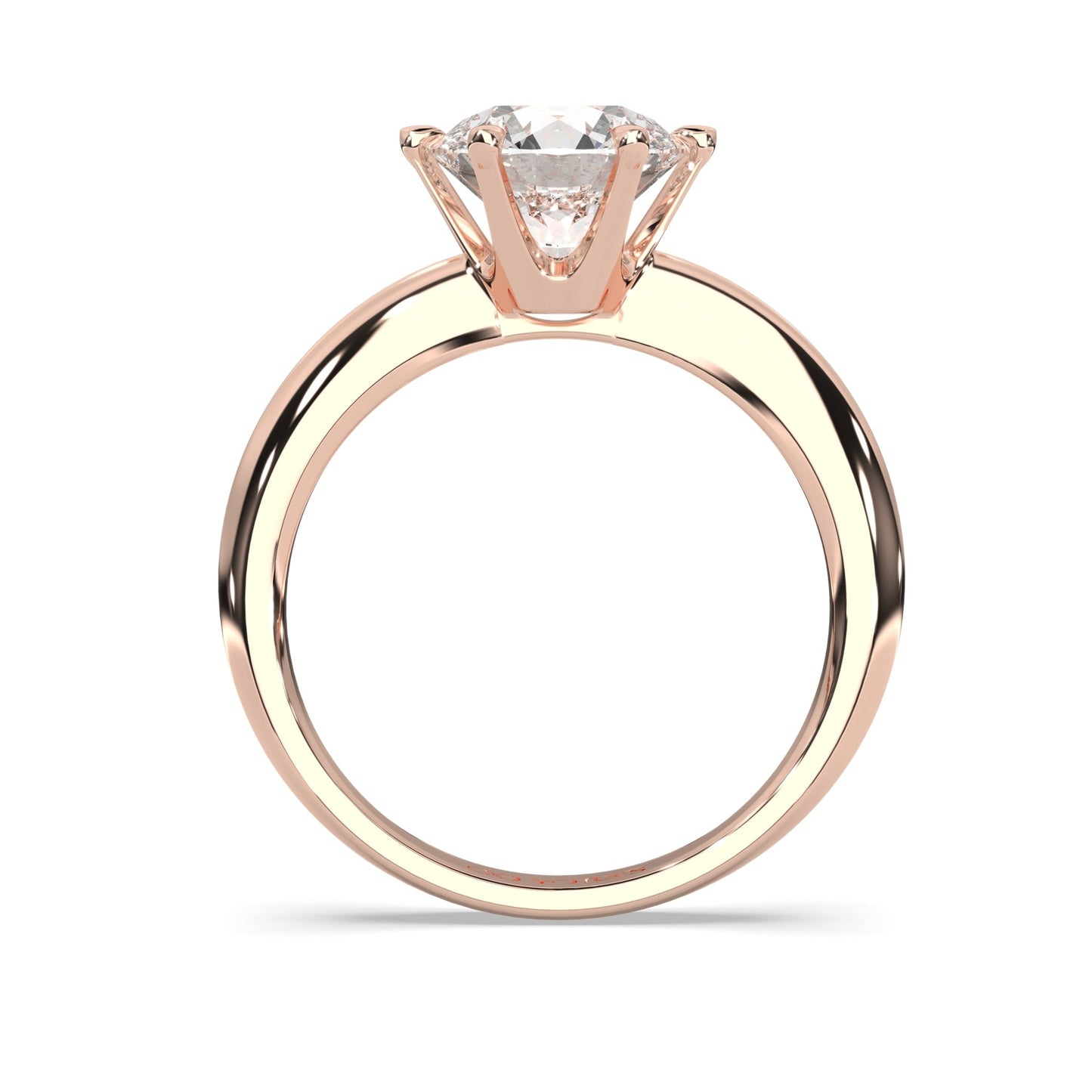 rose gold - round - poliert