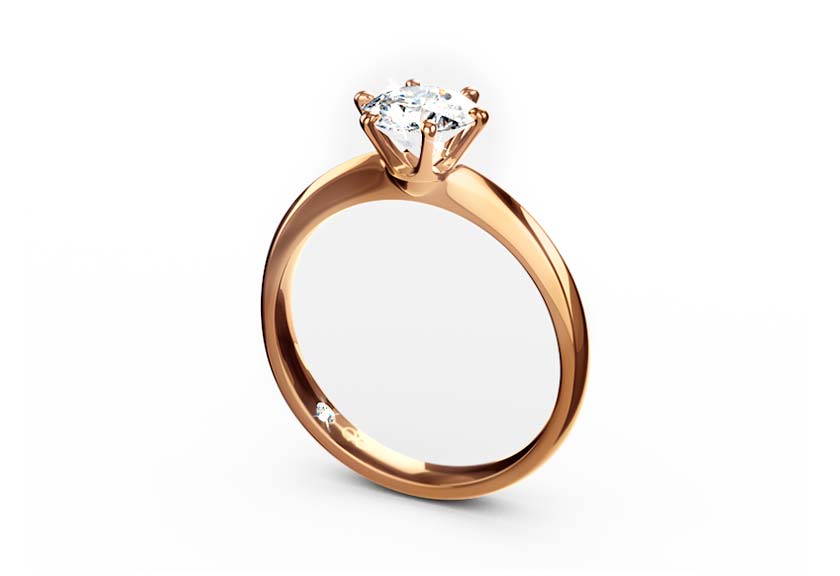 rose gold - round - poliert