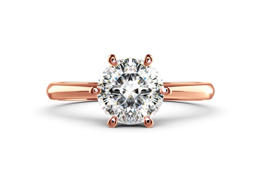 rose gold - round - poliert